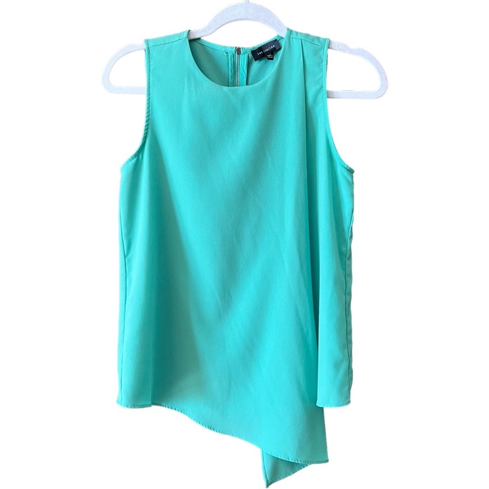The Limited Green Draped Sleeveless Blouse, Size XS - Picture 5 of 13